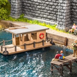 Noch 14224 HO Scale Laser-Cut Kit - Laser-Cut Minis -- Houseboat