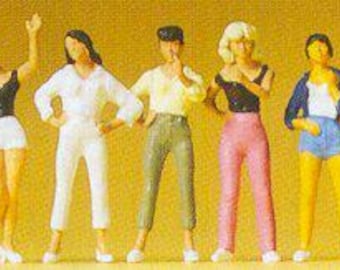 Preiser 72403 Pedestres em escala 1/72 - Meninas adolescentes em escala 1:72 pacote com 7