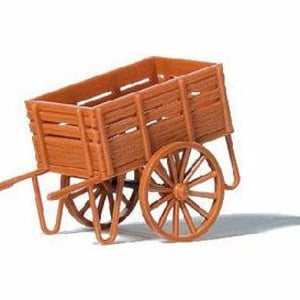 Preiser 17711 HO Scale Flatbed Platform Hand Truck/Wagon - Assembled