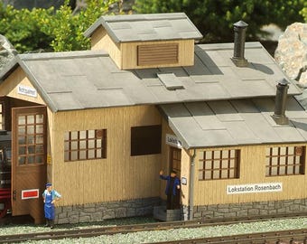 Piko 62042 G Scale Rosenbach Engine Shed, Building Kit