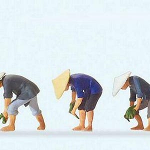 Preiser 10574 HO Scale Working People -- At The Rice Field #2