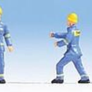 Noch 15025 HO Scale THW (Technical Aid Agency) -- 5 Figures & Portable Generator