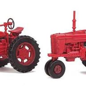 Walthers SceneMaster 949-4160 HO Farm Tractor 2-Pack Red