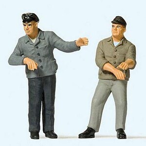 Preiser 44919 G Scale Railroad Engineer & Fireman in Cab -- Set #3