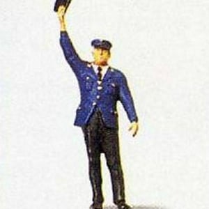 Preiser 28000 HO Scale Individual Figure - Railway Personel -- Conductor