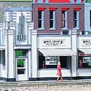 Walthers Cornerstone 3030 HO Scale White Tower Restaurant Kit