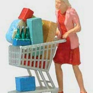 Preiser 28081 HO Scale Individual Figures, Pedestrians Shopaholic