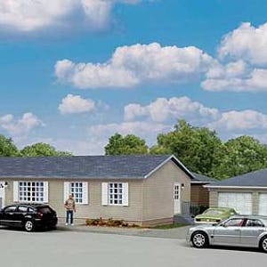 Walthers Cornerstone 933-4151 HO Modern Sectional House with Garage