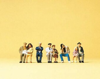 Preiser 79123 N Scale Passengers Seated Passengers Set #1