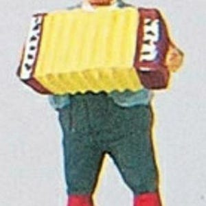 Preiser 29057 HO Scale Individual Figure - Working People -- Playing Accordian