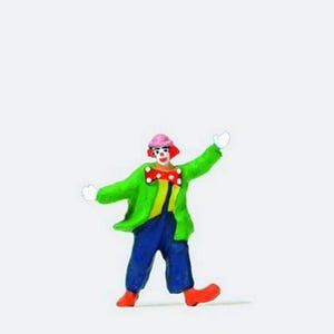 Preiser 29086 HO Scale Individual Figure -- Clown w/Bowtie