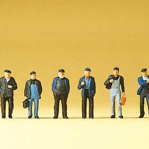 Preiser 79110 N Scale People Working -- Industrial Workers pkg(6)