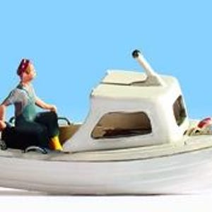 Noch 16822 HO Scale Fishing Boat w/Figures - Assembled
