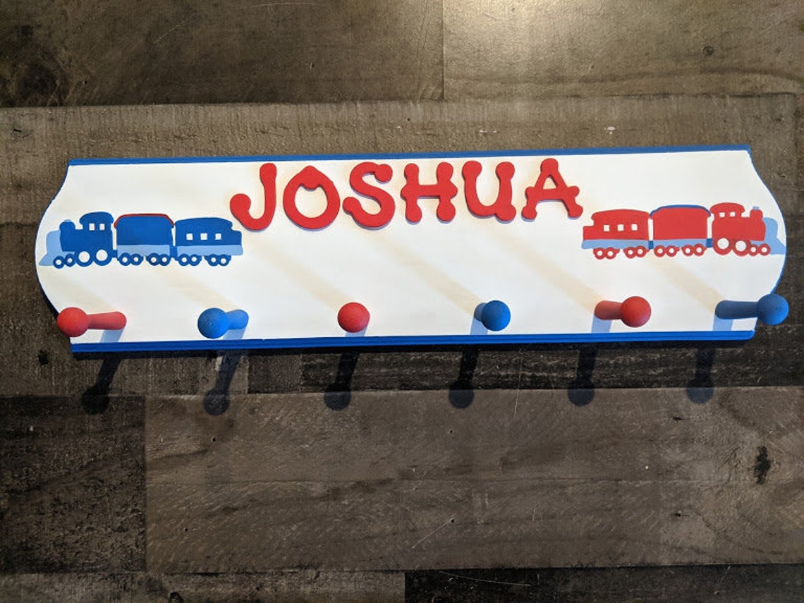 Personalized Coat Rack Kids Personalized Coat Rack Wall Etsy