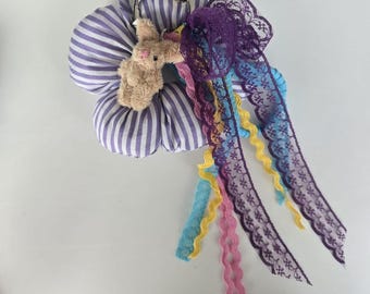 Bunny Pattern Fluffy Handmade Bag Charm Cute Keychain Accessories