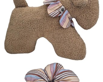 Colorful Stripe Matching Owner Pet Collar Scrunchie Set Dog Mom