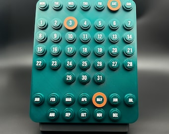 XXL Ring-a-date Perpetual Calendar by Giorgio Della Beffa (green