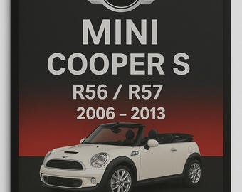 Mini R56 MK2 Luke/Hardtop R55 Service Historie Buch Leer 2006-2013