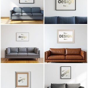 High quality 3D photorealistic frame mockups