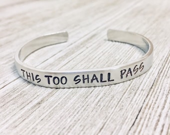 THIS TOO SHALL PASS METAL THUMB STONE COMFORT WORRY DEPRESSION OTHER ONES LISTED