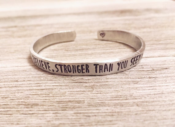 You Are Braver Than You Believe Stronger Than You Seem & - Etsy