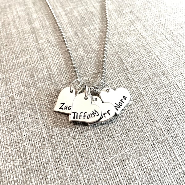 Name Necklace, 24 inches, Children, Dogs, Mom Jewelry, Casual, Names, Family, Kids, Pets, Name Jewelry, Cats, Special Names, Heart Necklace