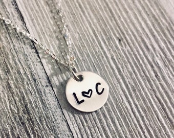 Couple Initials, In Love, Initials, Monogram, Girlfriend Necklace, Wife Necklace, Wife Jewelry, Girlfriend Jewelry, Fiancee, Girlfriend gift