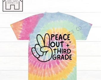Peace Out Third Grade PNG & SVG