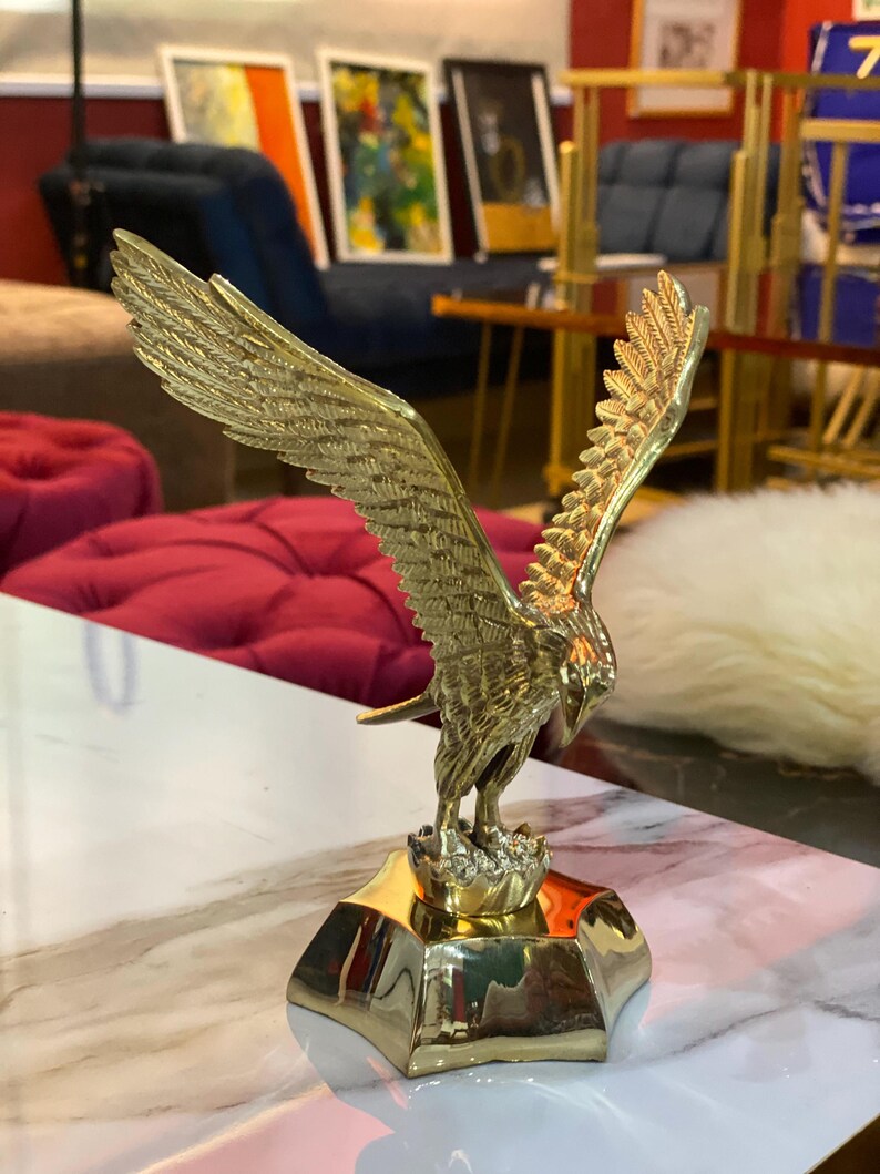 Eagle Statue, Bird Sculpture, Handcrafted Statue