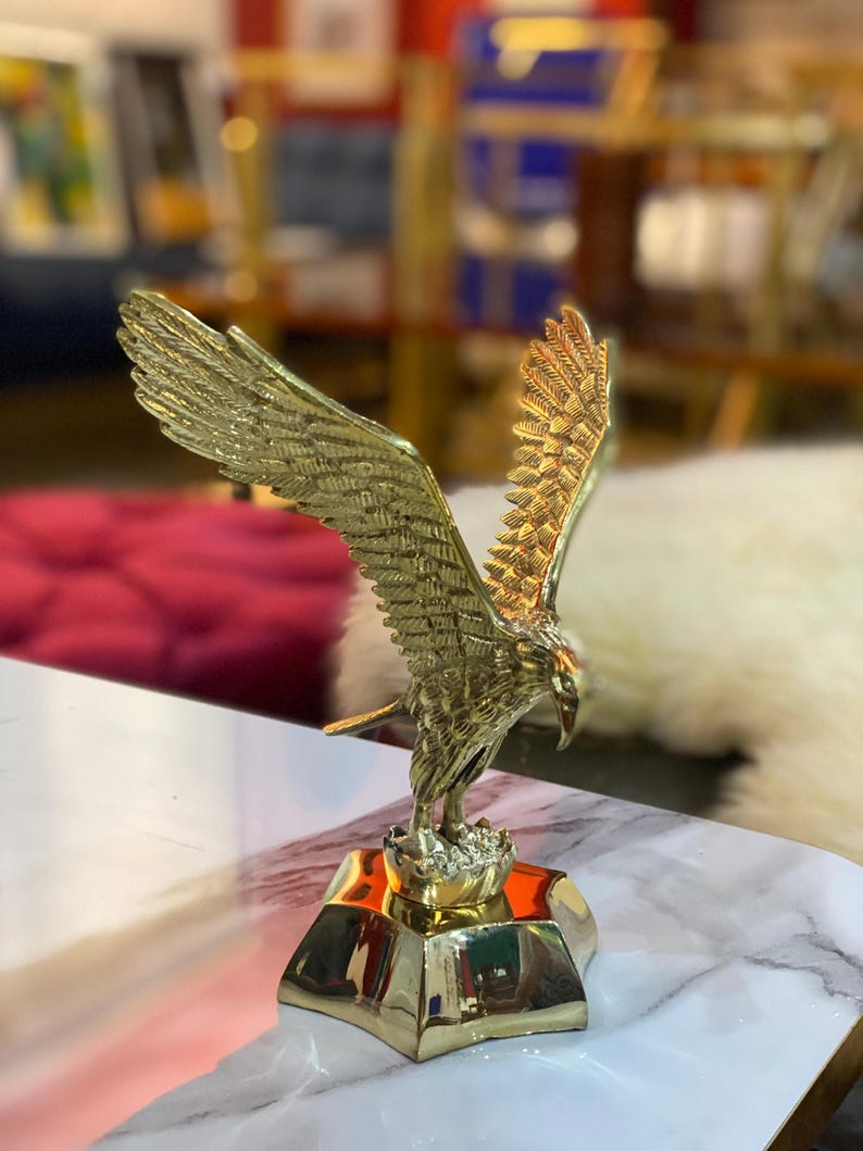 Eagle Statue, Bird Sculpture, Handcrafted Statue