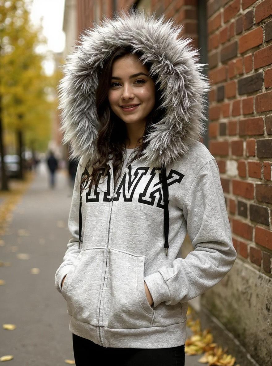 Fur Lined Hoodie Y2k - Etsy Canada