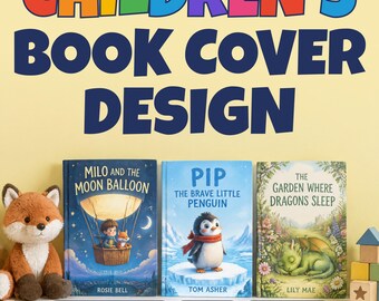 Custom Childrens Book Cover Design | Illustrated Picture Book Cover