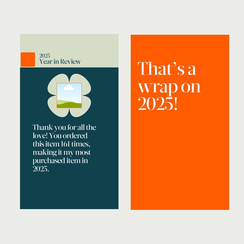 2025 Etsy Review Canva Template Editable Recap (digital Download) Etsy