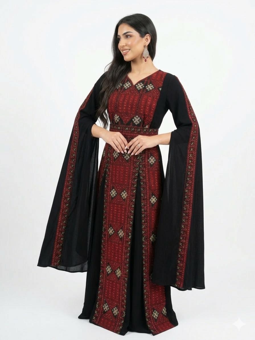 Red Batwing Dress - Etsy