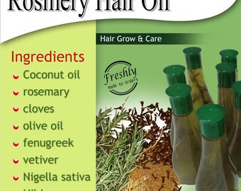 Aceite de romero para el cabello: crecimiento natural del cabello, recién hecho