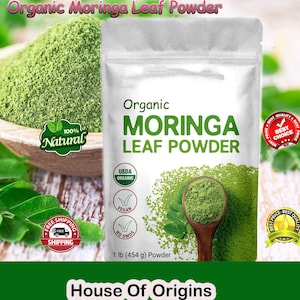 Natural Moringa Leaf Powder: Air Dried Drumstick Leaf, 5 KG Bulk