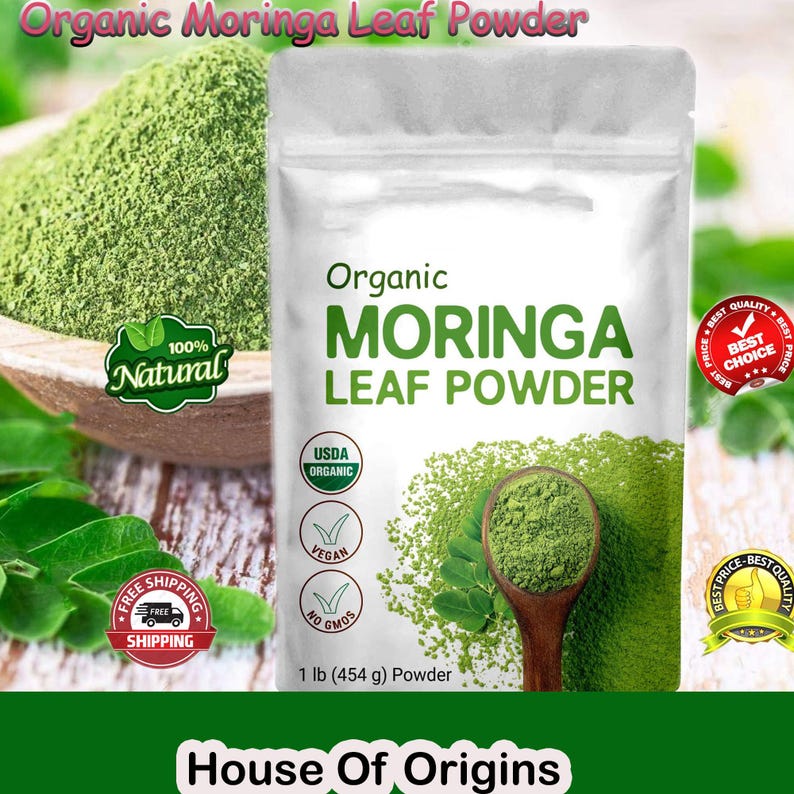 Natural Moringa Leaf Powder: Air Dried Drumstick Leaf, 5 KG Bulk - Etsy ...