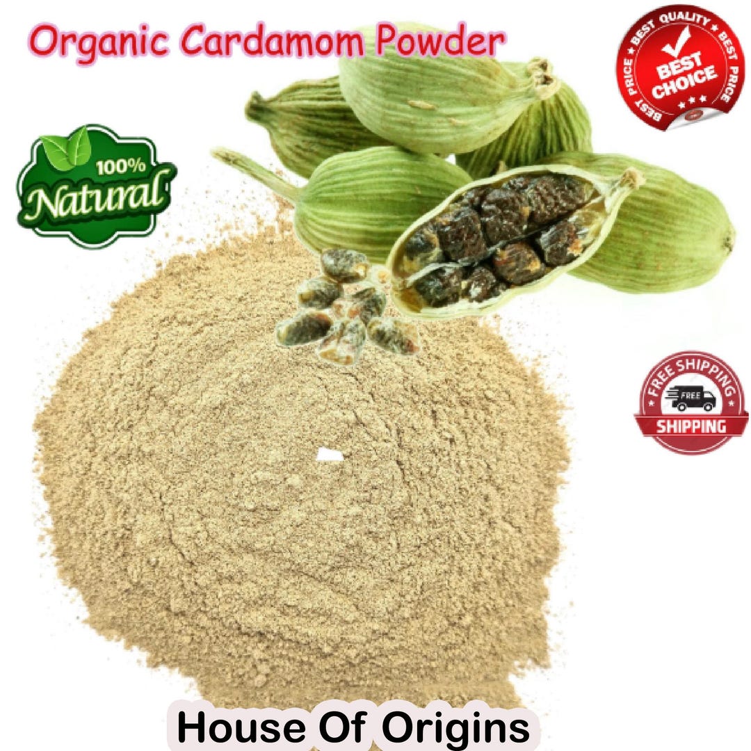 Cardamom Powder, 5 KG Bulk Cardamon Ground Powder, Organic, Kosher ...