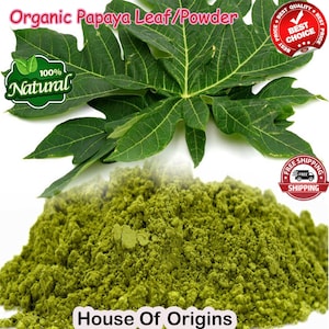 Organic Papaya Leaf Powder, 2KG Bulk, Pure Natural