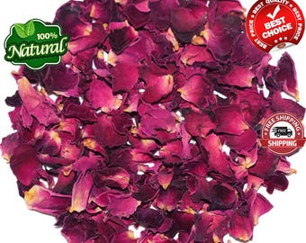 Organic Dried Red Rose Petals: Rosa Centifolia, Herbs for Spells