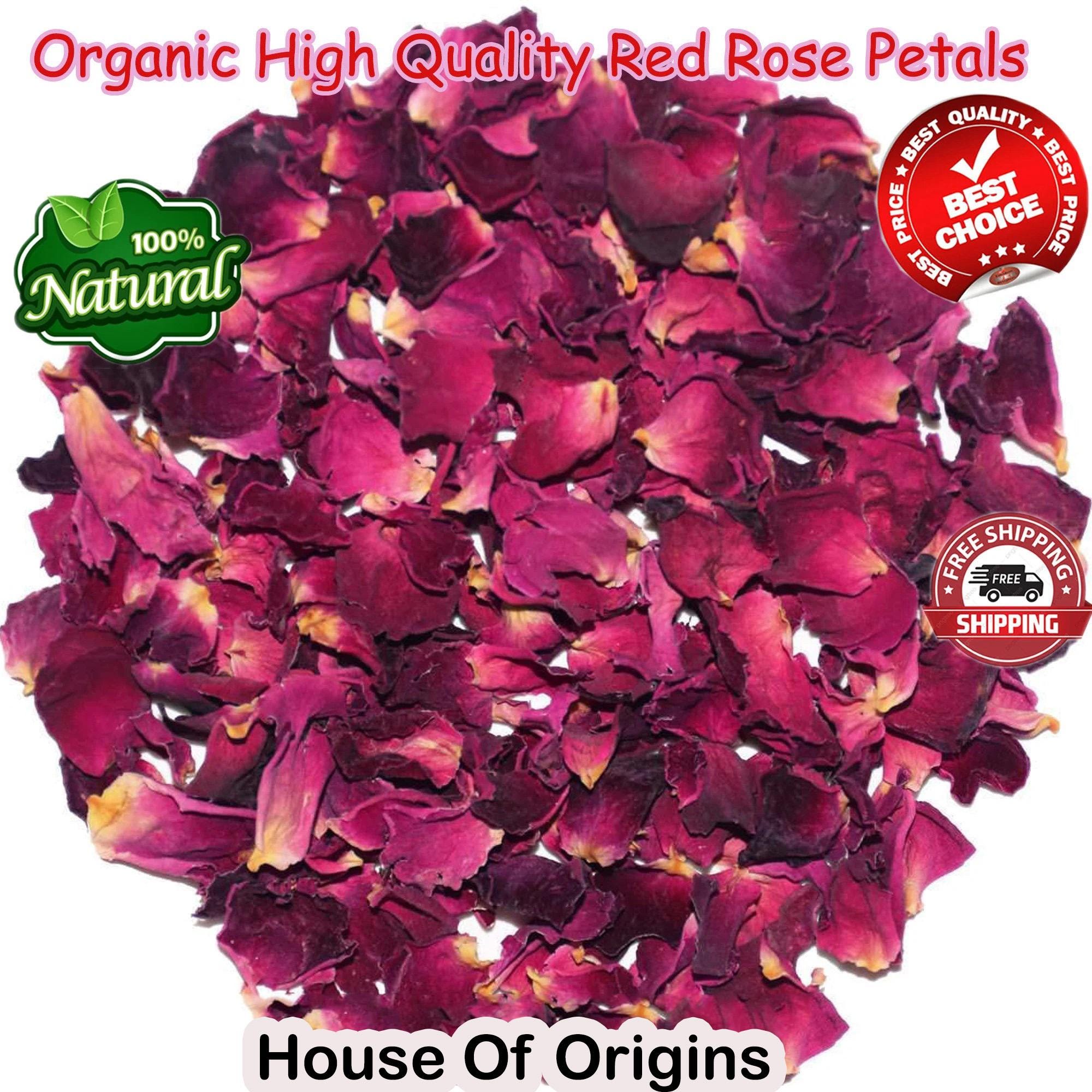 Pétalas de Rosa Vermelha Secas Orgânicas: Rosa Centifolia, Ervas para Feitiços