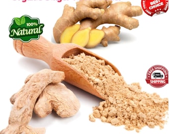 Ceylon Ginger Root Powder: 2KG Bulk, Organically Grown