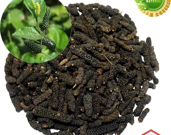 Poivre long entier biologique : usage culinaire et médicinal (vrac 1 kg)