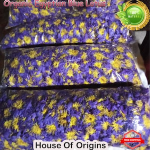 Organic Egyptian Blue Lotus Flowers, Meditation Tea