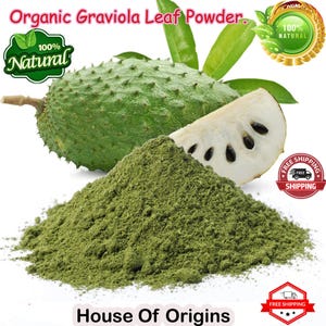 Organic Soursop Leaf Powder: Sri Lankan Graviola, Annona Muricata (5 KG Bulk)