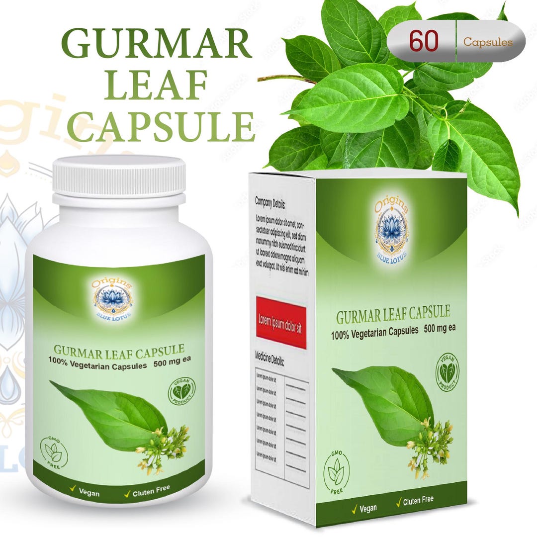 Organic Gurmar Leaf Capsules – Gymnema Sylvestre Herbal Supplement ...