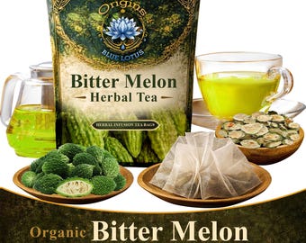 Bolsitas de té de melón amargo orgánico – Infusión botánica sin cafeína