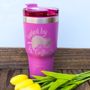 Gift for Cat Lover | Cat Mom Day Gift | Personalized Cat Mom Gift | Personalized Tumbler | Custom Coffee Tumbler
