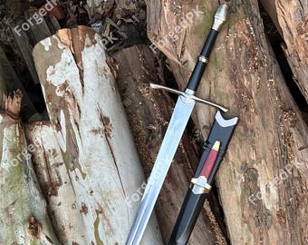 Hand-Forged Medieval Viking Sword Replica – Stainless Steel Blade | Fantasy Longsword for Collectors, Display, Cosplay & Reenactments