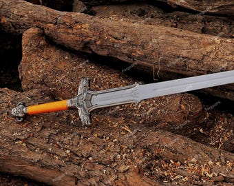 Hand-Forged Fantasy Medieval Sword | Full Tang Stainless Steel Decorative Collectible | Cosplay & Gift